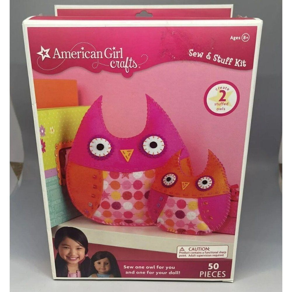 American Girl Doll‎ Crafts: See And Stuff Owl Kit. 2 Stuffed Owls